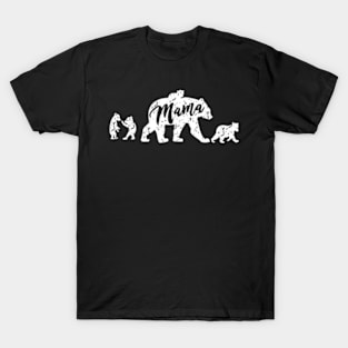 Mama Bear with Four Cubs mom T-Shirt